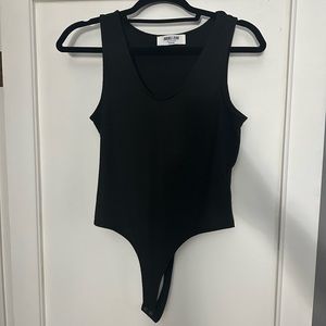 Black tank top body suit